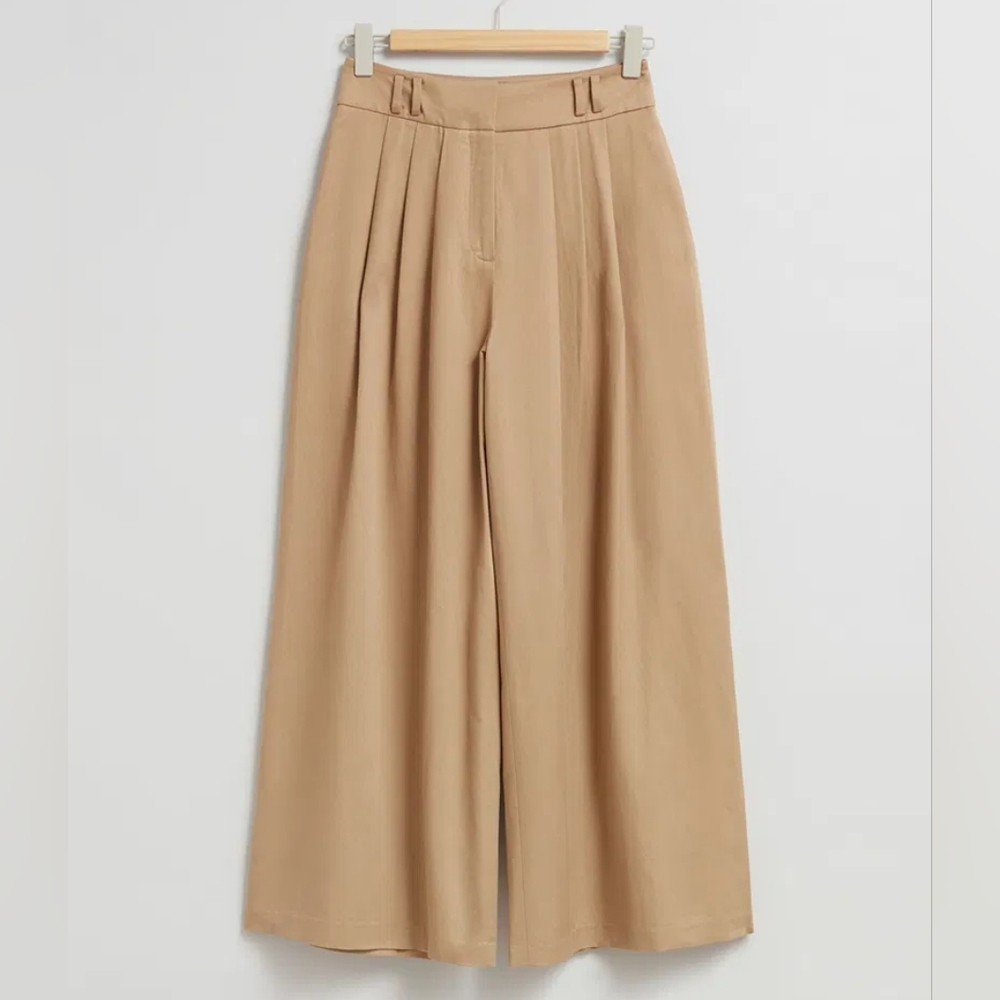 & Other Stories LA Atelier Size 0 Wide Leg Pleated Trousers Great Condition - Picture 7 of 16